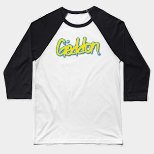 Geddon (Yellow & Blue) Baseball T-Shirt